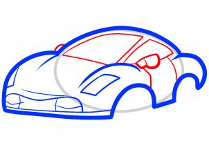 302x220 how to draw how to draw a ferrari for kids - Ferrari Car Drawing