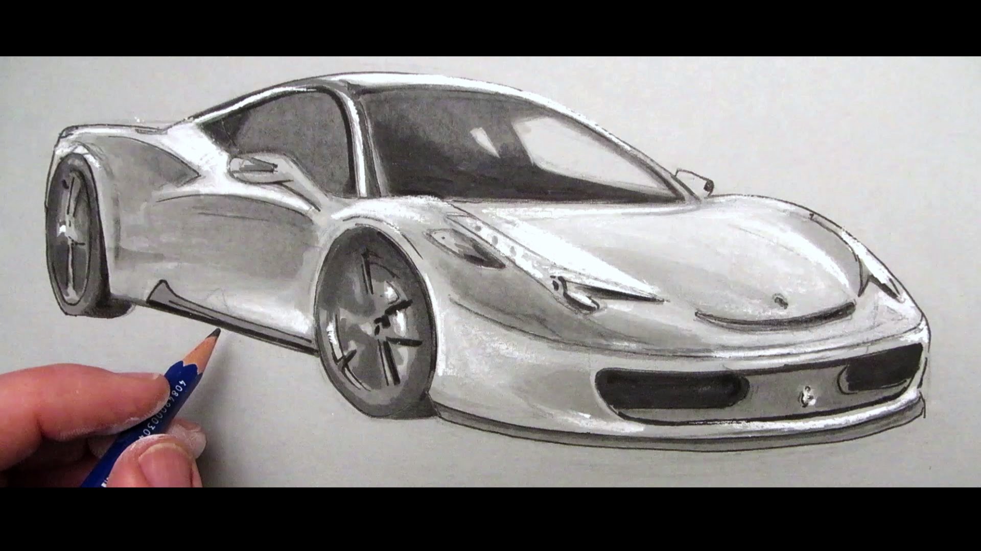 1920x1080 ferrari drawing creative art drawing skill - Ferrari Drawing