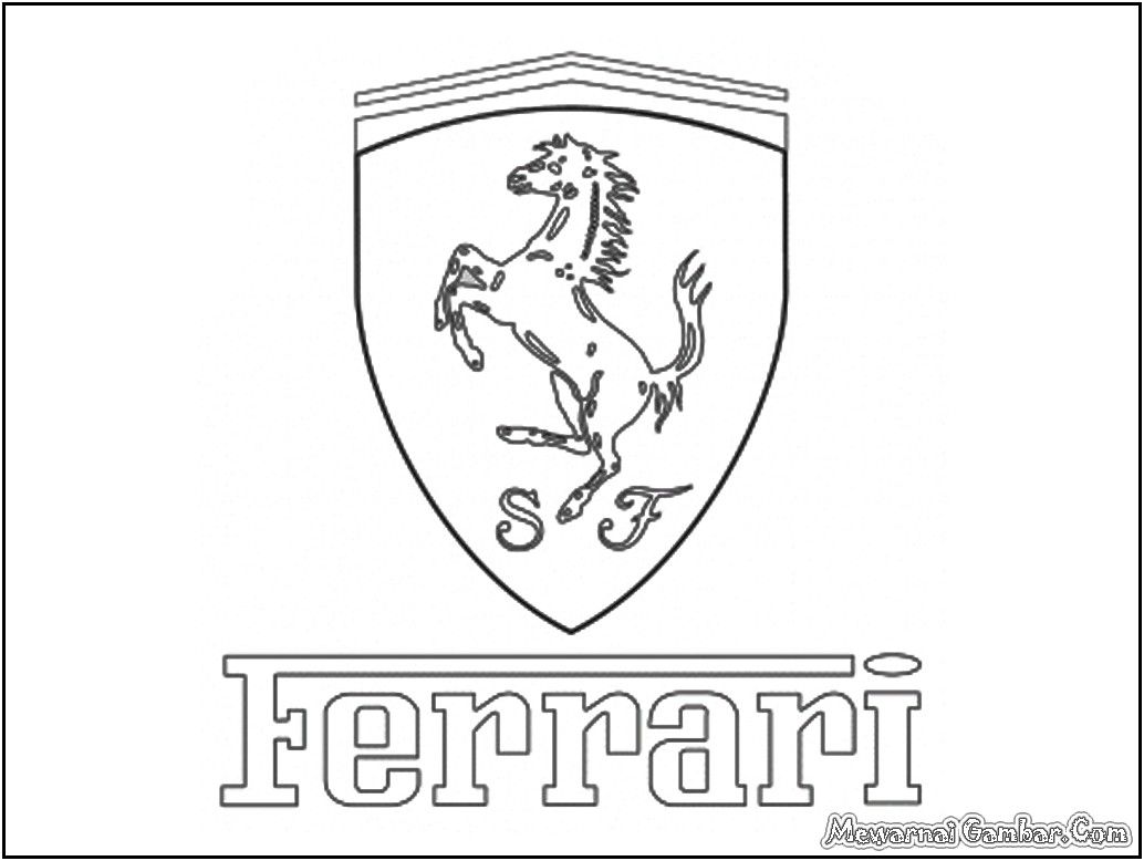 Ferrari Logo Sketch at PaintingValley.com | Explore collection of ...