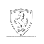 150x150 how to draw ferrari logo r t in ferrari logo, drawings - Ferrari Logo Drawing