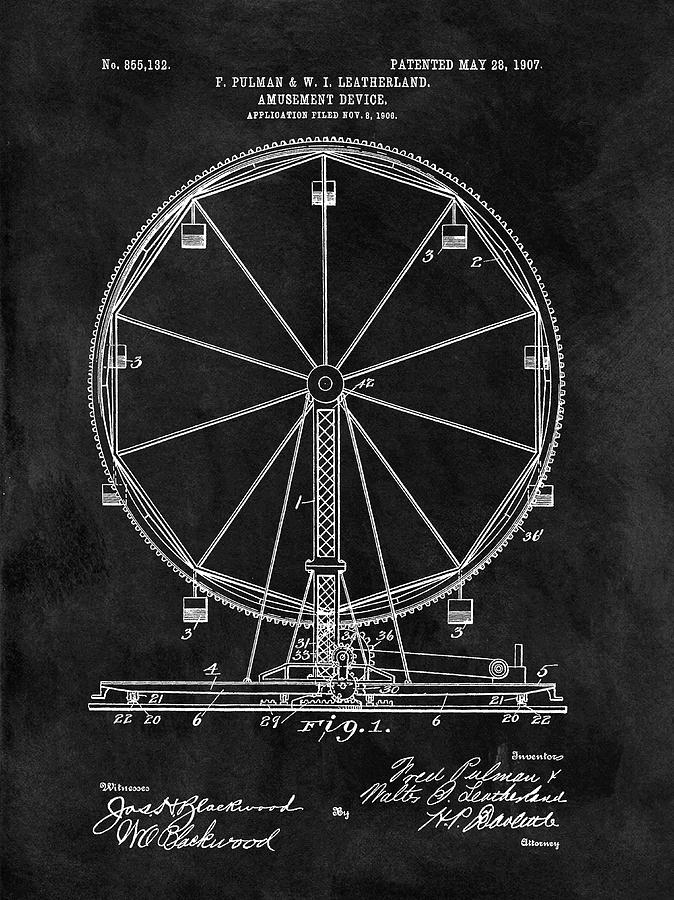 674x900 Ferris Wheel Patent Drawing - Ferris Wheel Drawing