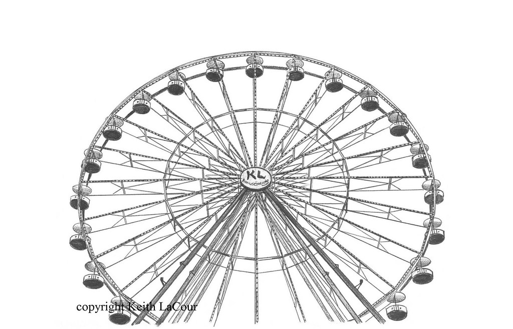 1024x657 Looking Up - Ferris Wheel Drawing