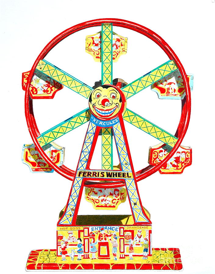 705x900 Wind Up Ferris Wheel Drawing - Ferris Wheel Drawing