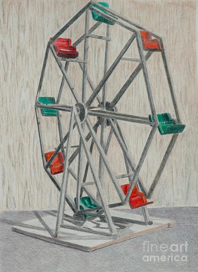 658x900 Antique Toy Ferris Wheel Drawing - Ferris Wheel Drawing