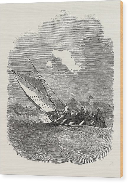 433x618 Ferry Boat, Little Belt, Denmark Drawing - Ferry Boat Drawing