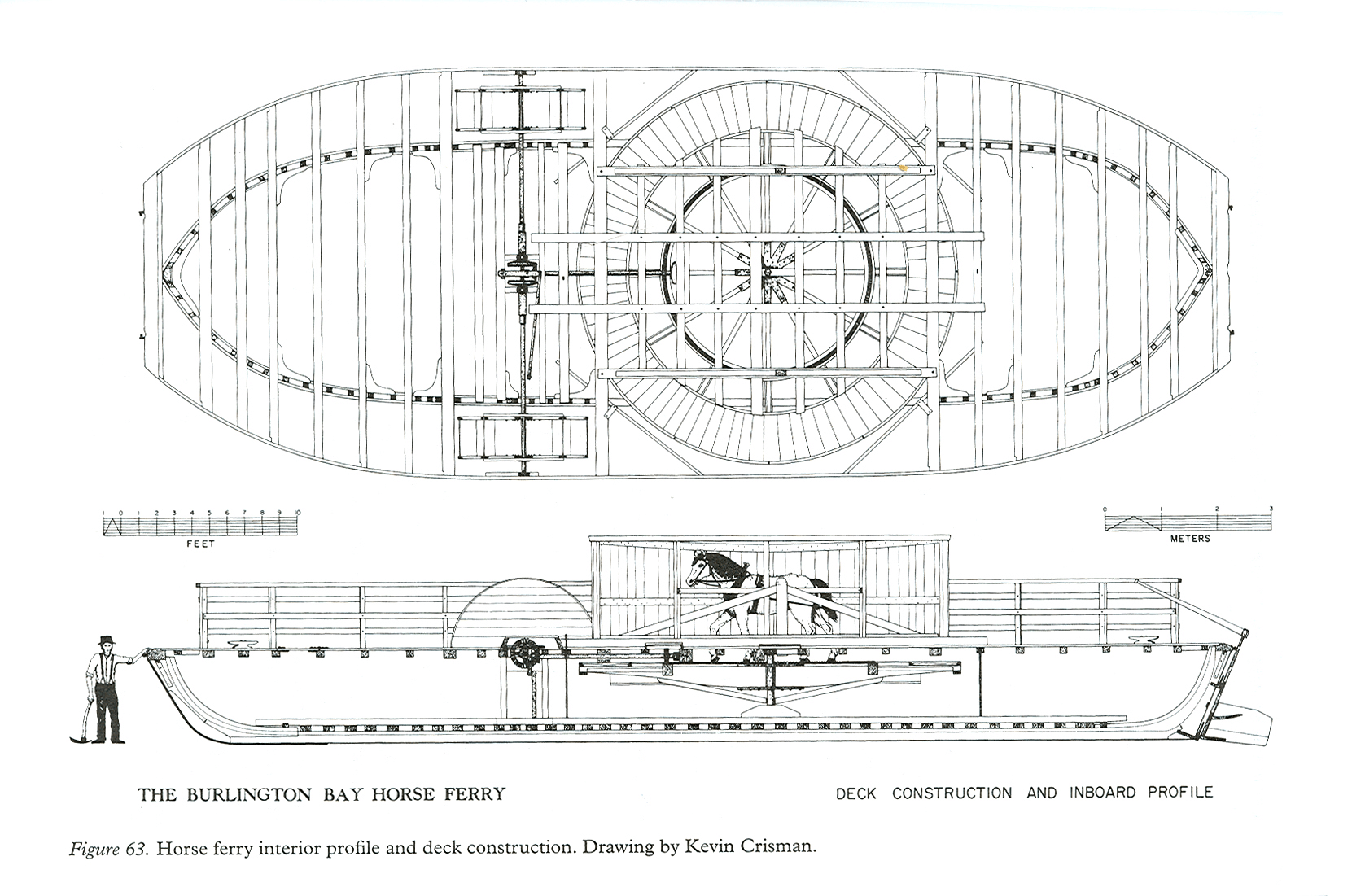 1661x1101 Horse Ferry - Ferry Boat Drawing