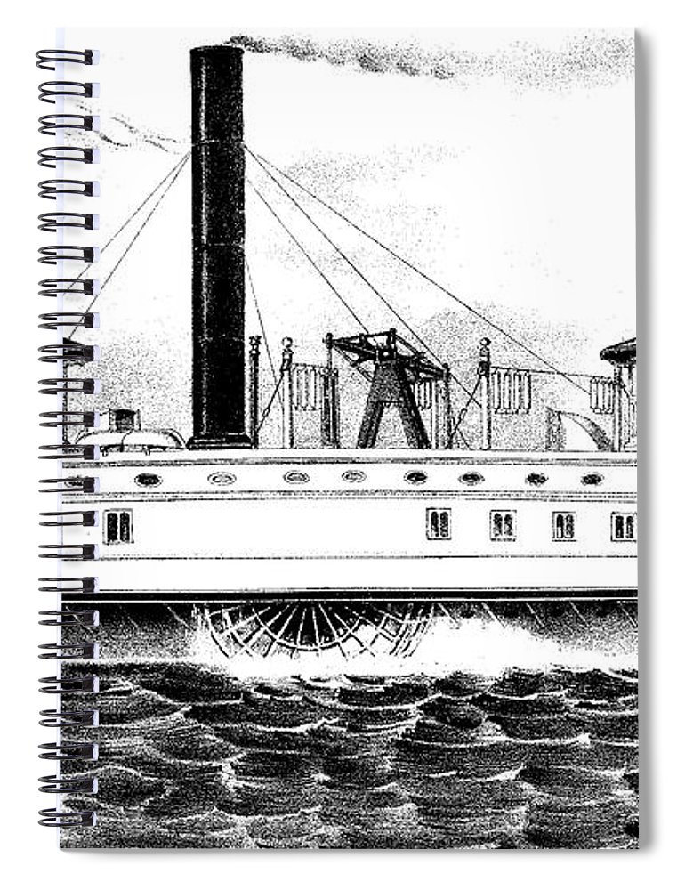 770x1000 A New York Ferry Boat Spiral Notebook For Sale - Ferry Boat Drawing