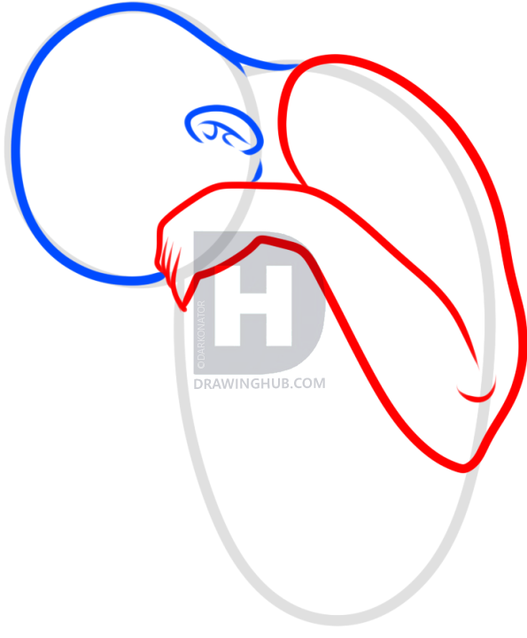 595x720 How To Draw A Fetus, Step - Fetus In Womb Drawing
