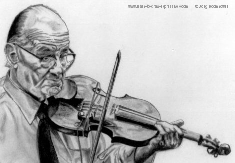 470x327 violin drawings - Fiddle Drawing