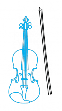 215x382 drawing violin how to draw a violin easy step - Fiddle Drawing