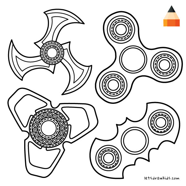 Fidget Spinner Drawing at PaintingValley.com | Explore collection of