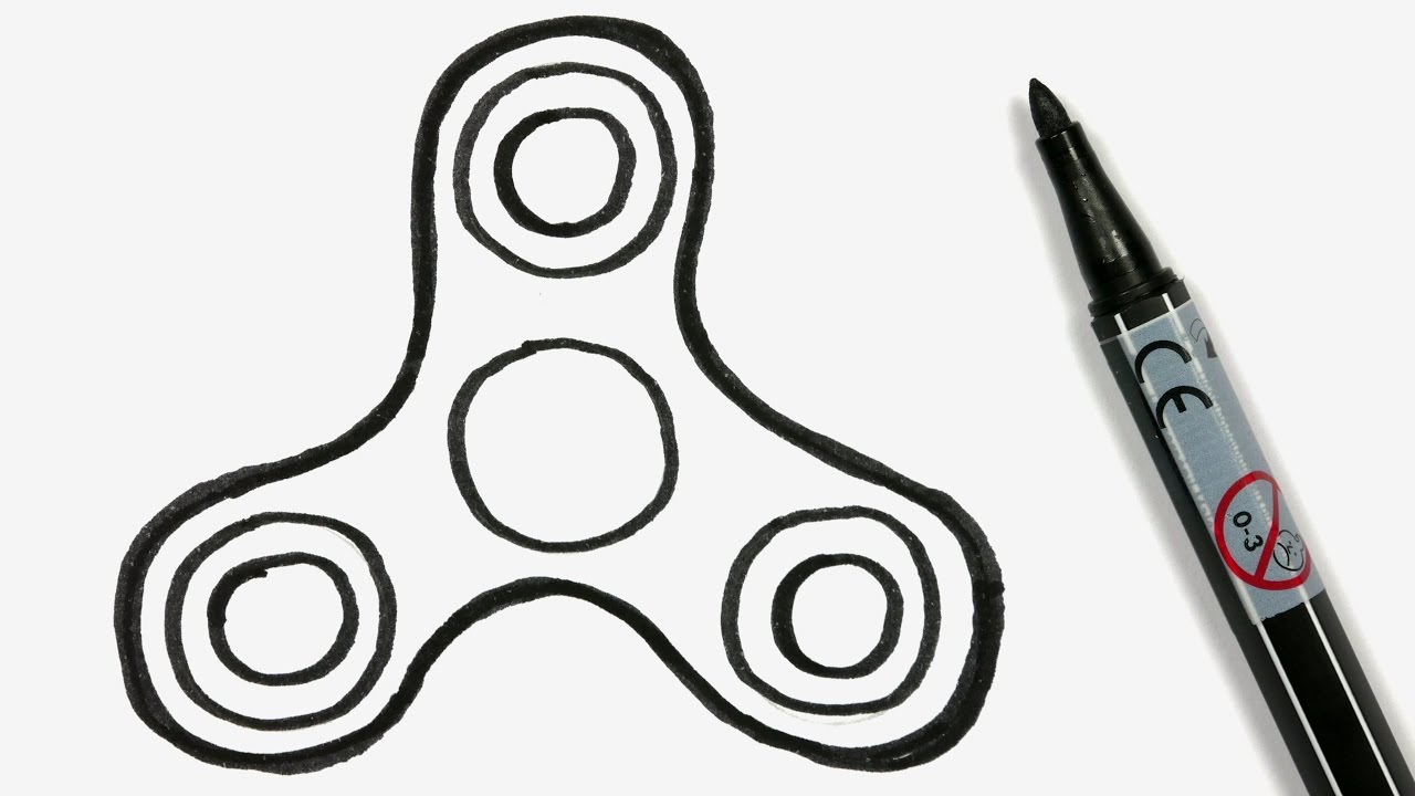 Fidget Spinner Drawing at PaintingValley.com | Explore collection of