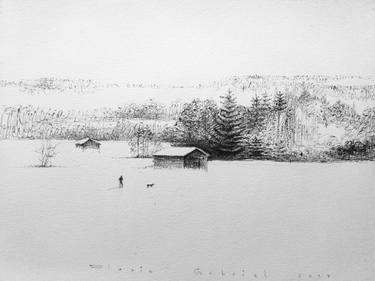 375x281 White Field Drawing - Field Drawing