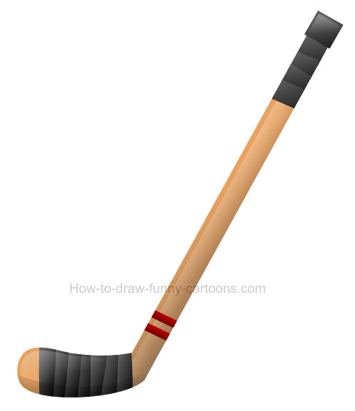 500x578 How To Draw A Hockey Stick Clip Art - Field Hockey Drawings