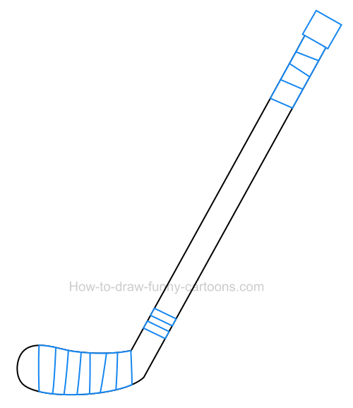 How To Draw A Hockey Stick Clip Art - Field Hockey Stick Drawing. 
