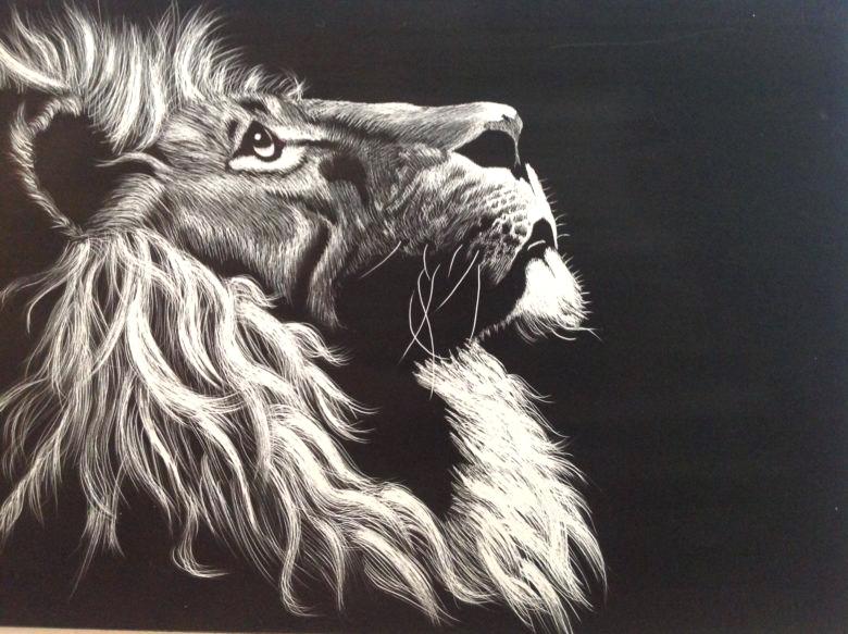 780x583 fierce lion godshelters - Fierce Lion Drawing