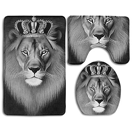 425x425 homestores piece bathroom rug set - Fierce Lion Drawing