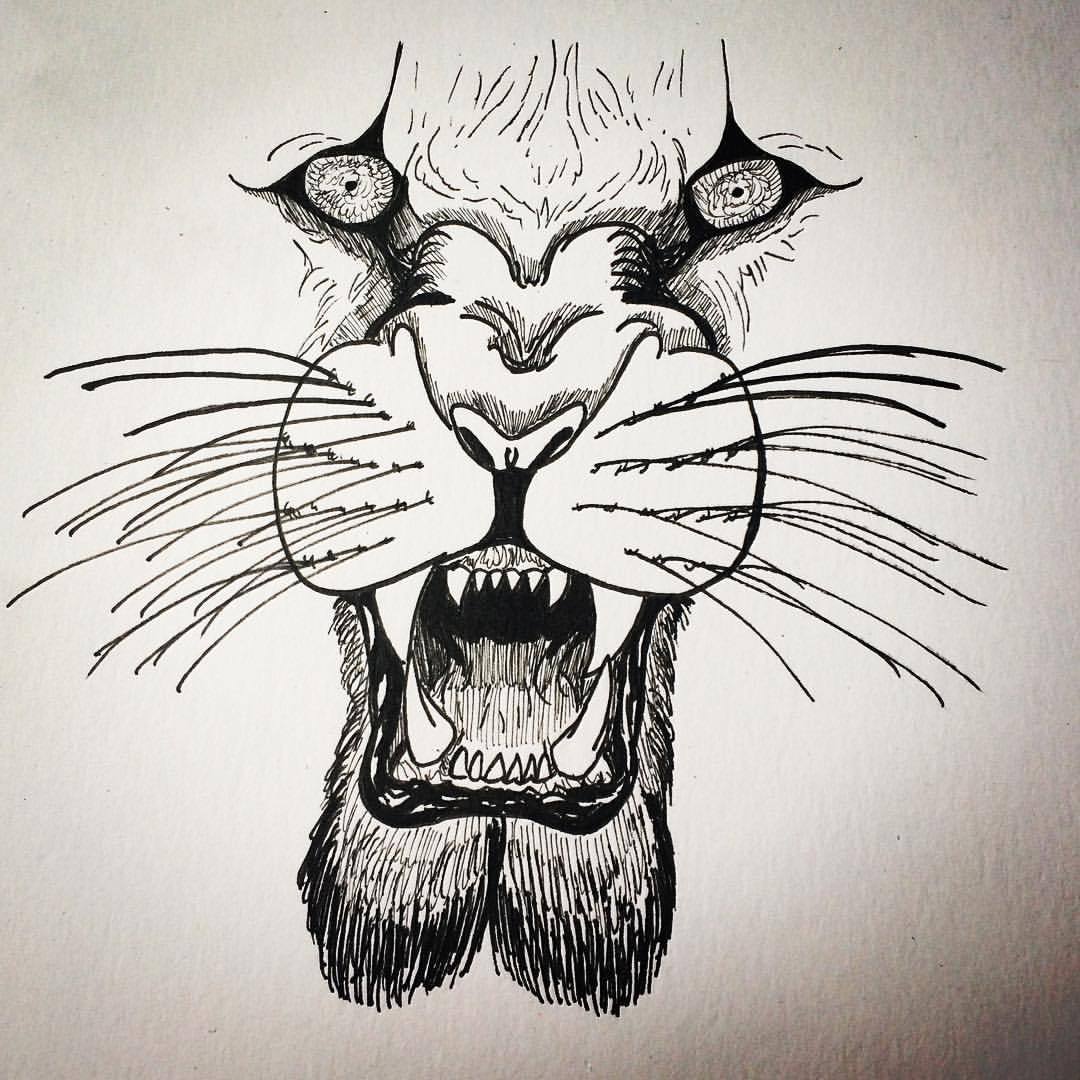 1080x1080 christopher m diogo leo - Fierce Lion Drawing