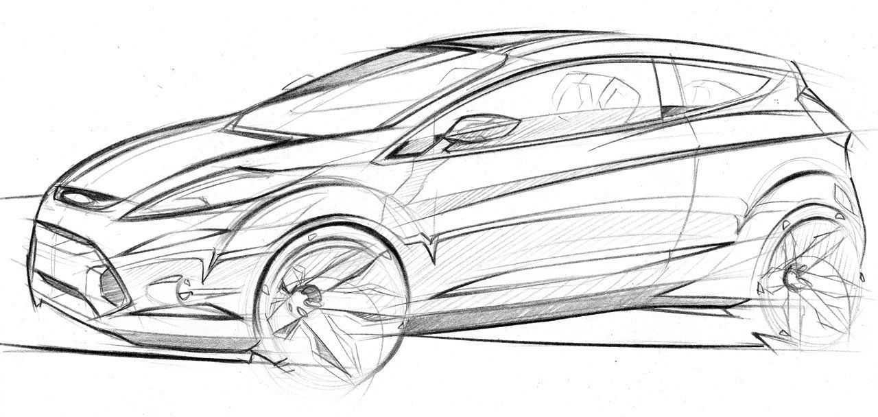 1280x608 ford fiesta design sketch hot sketches car design sketch - Fiesta Drawing
