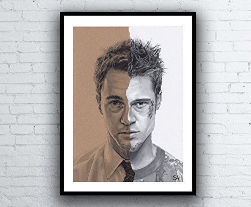 500x414 fight club original ink drawing - Fight Club Drawing