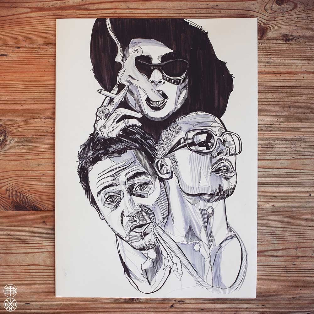 1000x1000 luke dixon - Fight Club Drawing