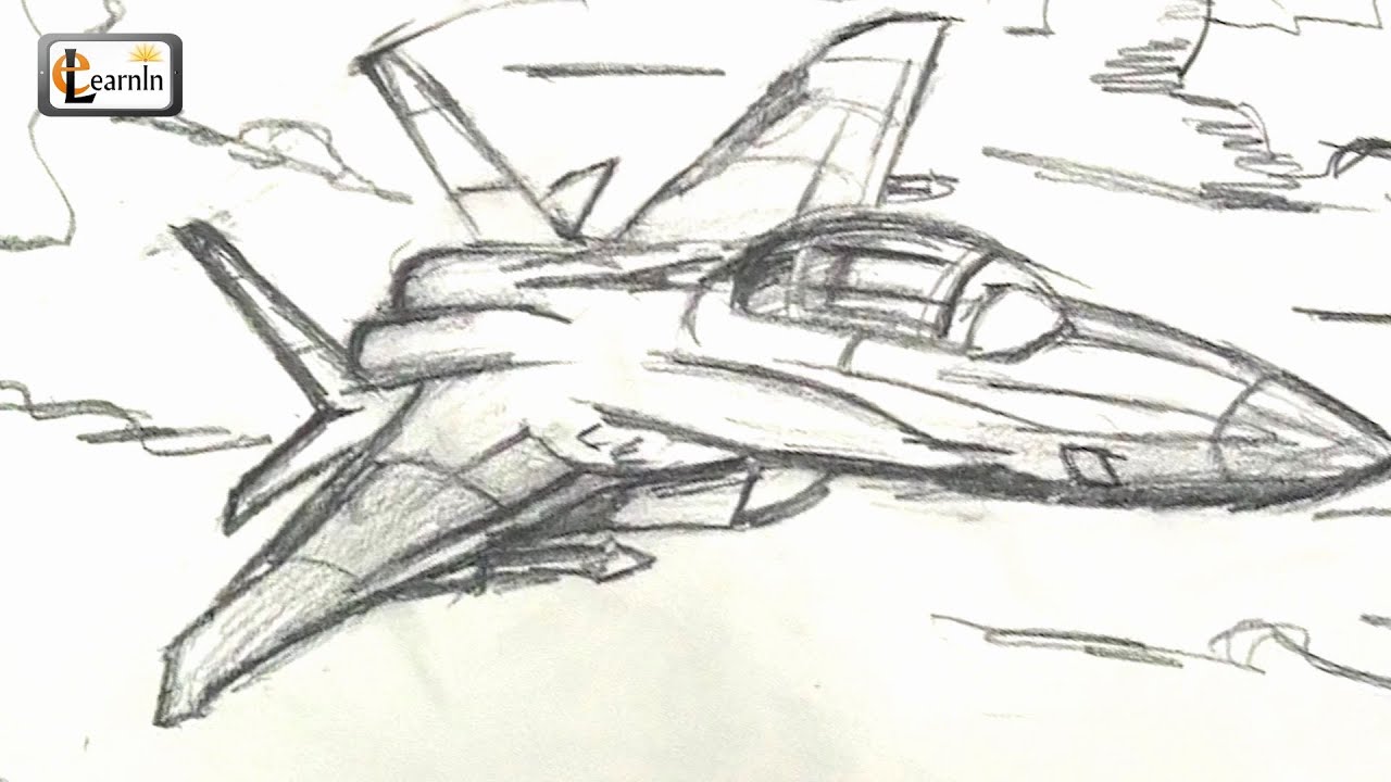 Fighter Jet Drawing at PaintingValley.com | Explore collection of ...
