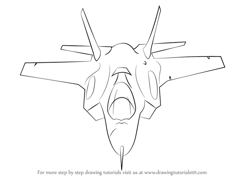 800x566 learn how to draw lockheed martin f lightning ii - Fighter Jet Drawing