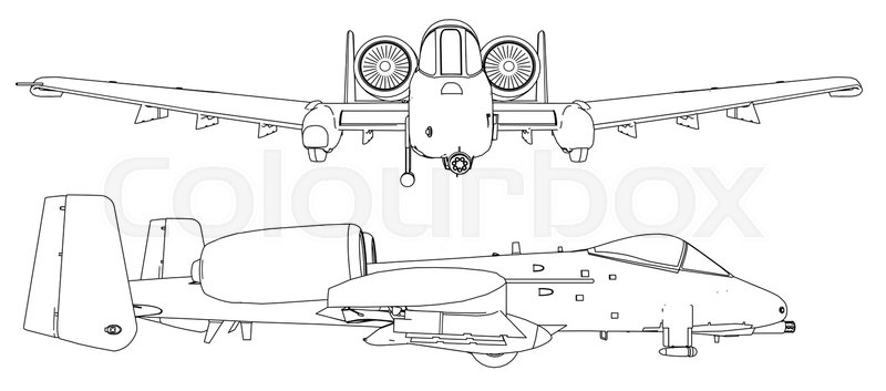 800x353 set of military jet fighter stock vector colourbox - Fighter Jet Drawing