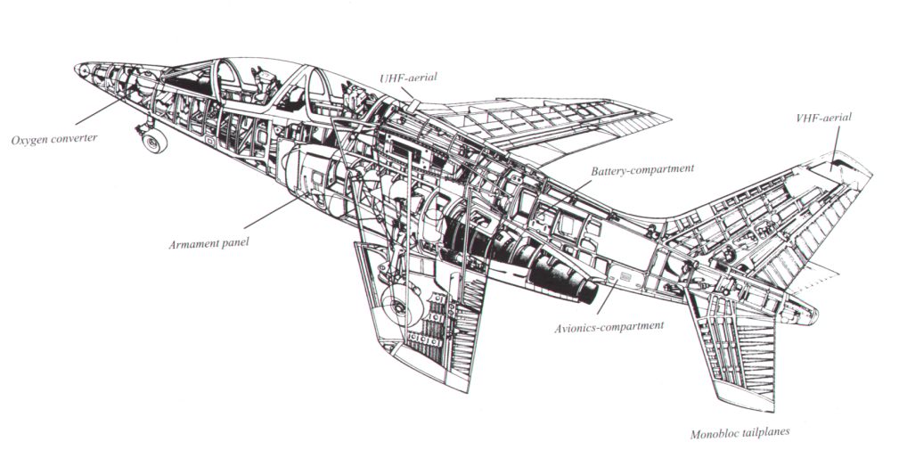 1009x514 alpha jet cutaway drawing showing the fighter - Fighter Jet Drawing