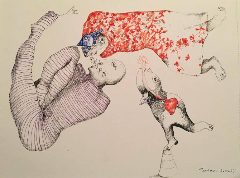 770x573 bull fighting drawing - Fighting Drawing