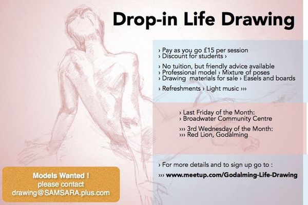 600x400 Godalming Life Drawing - Figure Drawing Models