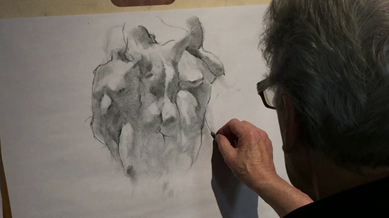1280x720 Charcoal Figure Drawing Demo - Figure Drawing Models
