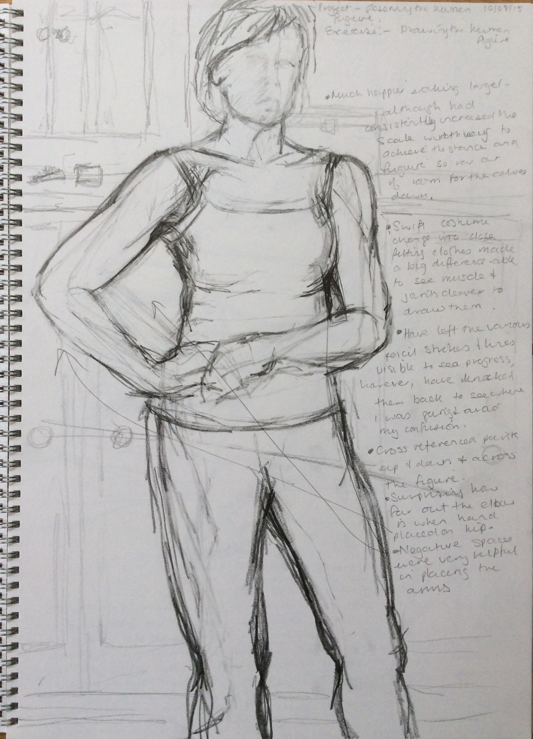 1772x2455 Project Observing The Human Figure Ba - Figure Drawing With Clothes