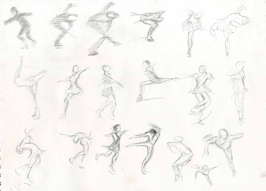 Figure Skating Drawing at PaintingValley.com | Explore collection of ...