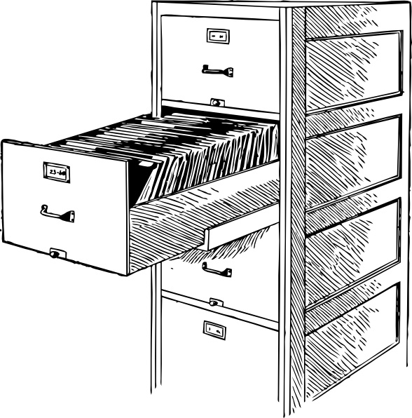 588x596 open cabinet clip art free vector in open office drawing - File Cabinet Drawing