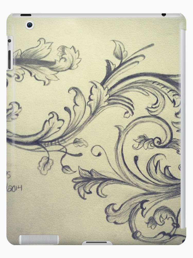 750x1000 filigree drawing ipad cases skins - Filigree Drawing