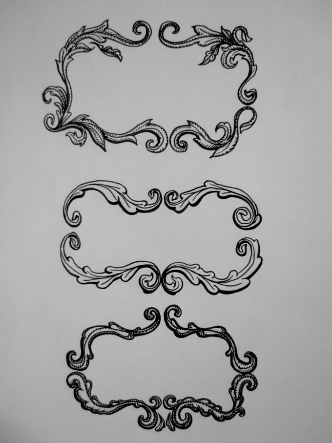 680x907 hand draw ornamental filigree to decorate whatever you need - Filigree Drawing