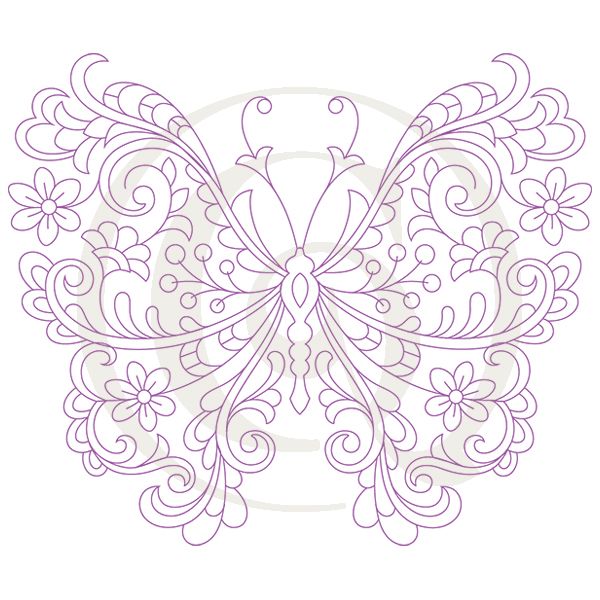 600x600 fanciful filigree butterfly svgdxf butterflies drawing - Filigree Drawing