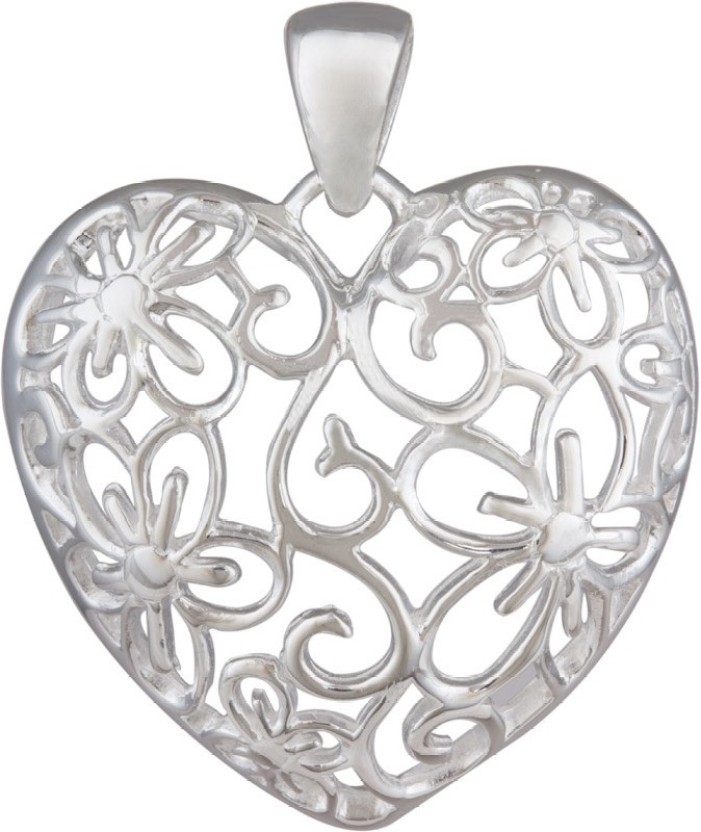 701x832 mirror white filigree heart pendant silver pendant price in india - Filigree Heart Drawing