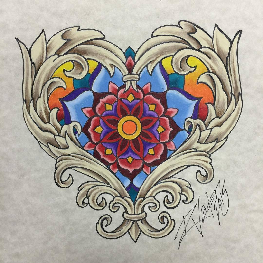 1080x1080 rich vader tattoo if i'm not tattooing i'm drawing little - Filigree Heart Drawing