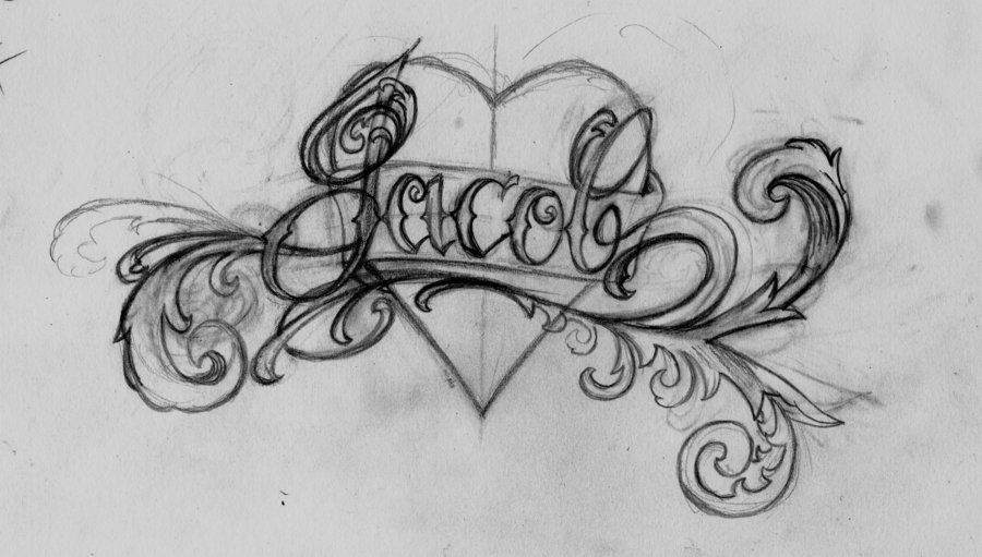 900x511 How To Draw Filigree Heart Step - Filigree Heart Drawing