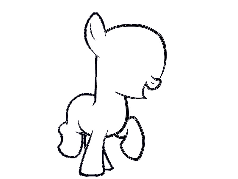 800x600 filly base a fan art speedpaint drawing - Filly Drawing