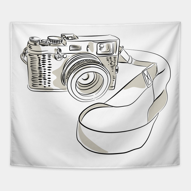 630x630 slr film camera drawing - Film Camera Drawing