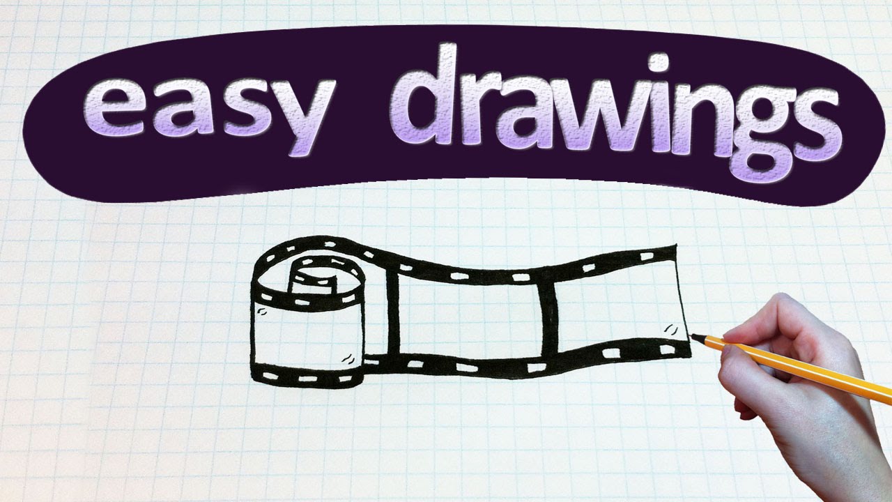 1280x720 Easy Drawings - Film Drawing