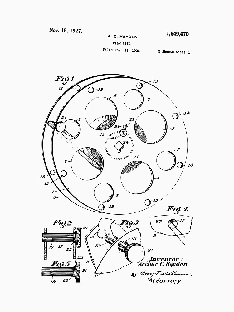 750x1000 film reel patent poster t shirt - Film Reel Drawing