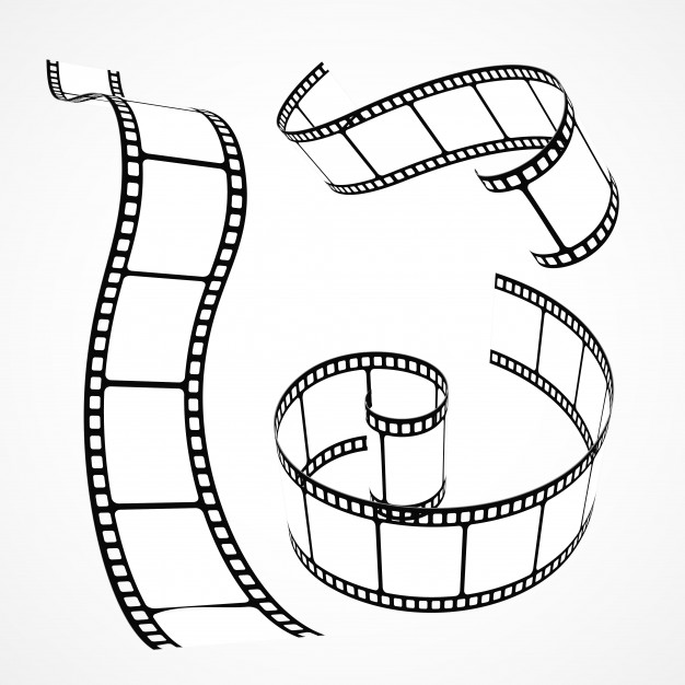 626x626 Set Of Hand Drawn Film Reels Vector Free Download - Film Reel Drawing