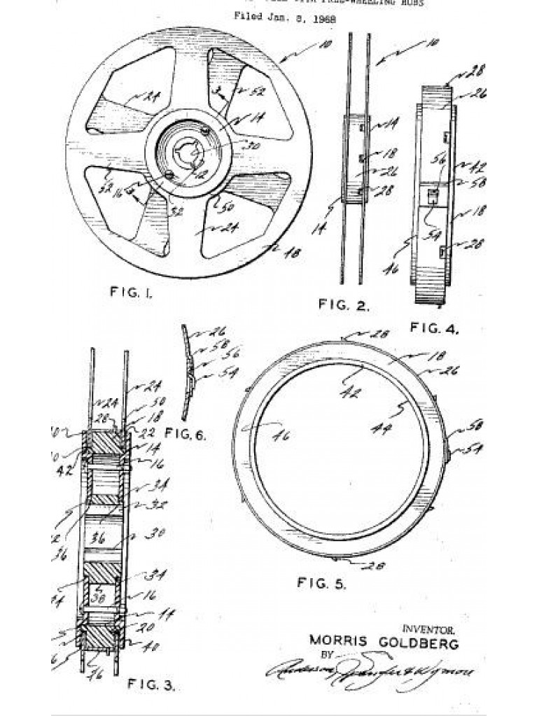 767x1023 Vintage American Industrial Die Cut Perforated Aluminum Movie - Film Reel Drawing
