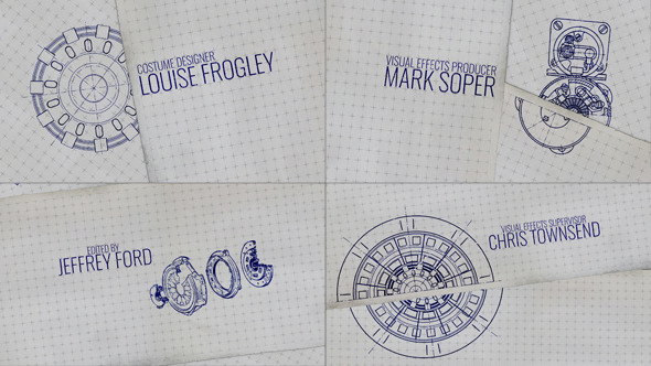 590x332 Paper Roll Credits - Film Roll Drawing