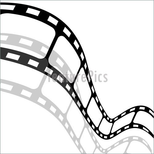 500x500 blank film strip illustration - Film Roll Drawing