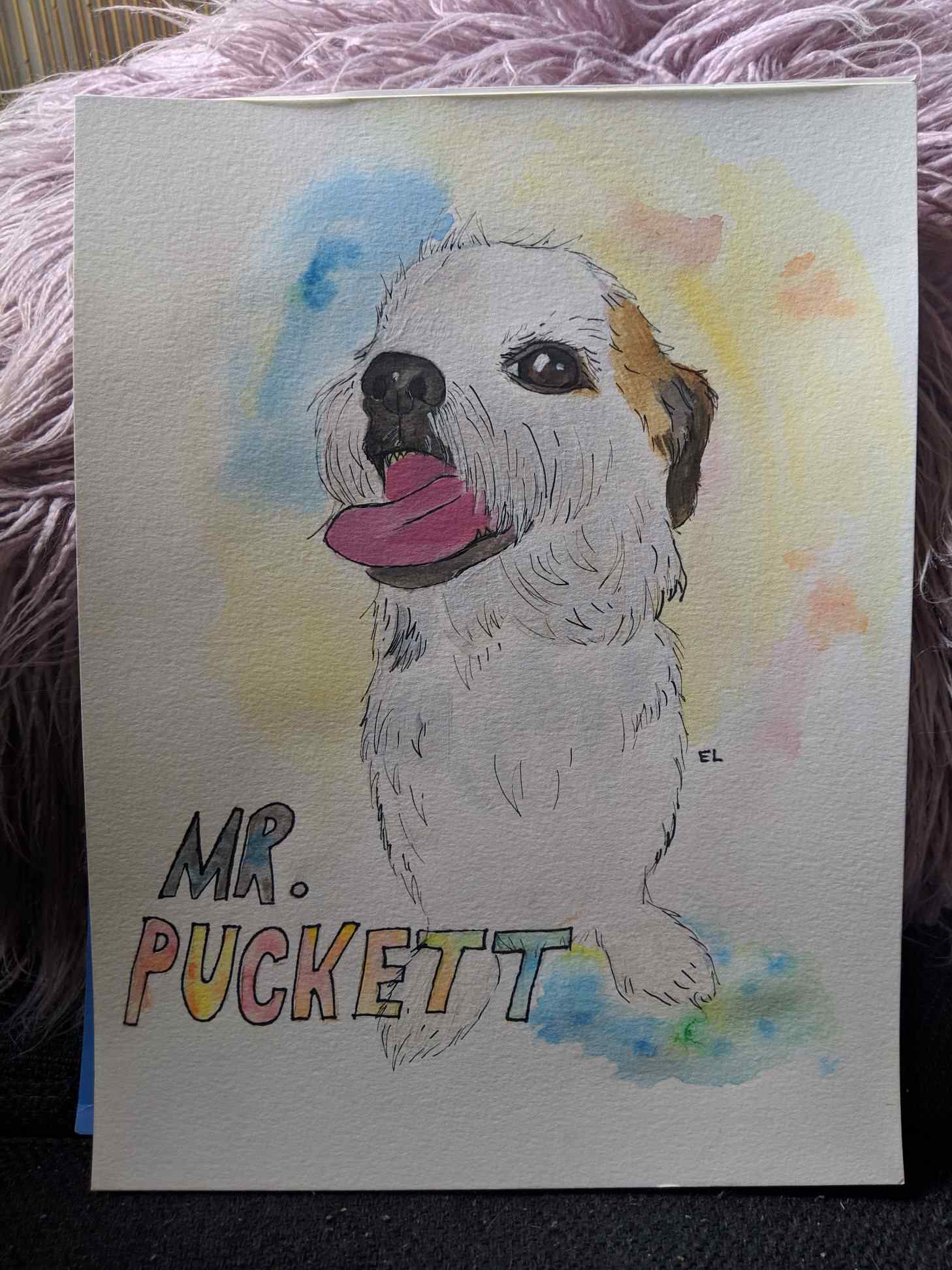 1458x1944 The Drawing Of Beloved Mr Puckett - Final Drawing